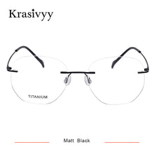 Load image into Gallery viewer, Krasivyy Rimless Glasses Frame Men Ultralight Screwless Optical Prescription Eyeglasses Women Pure Titanium Myopia Eyewear