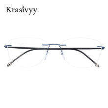 Load image into Gallery viewer, Krasivyy Rimless Glasses Frame Women Brand Design Screwless Optical Prescription Eyeglasses Vintage Eyewear Men Pure Titanium