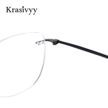 Load image into Gallery viewer, Krasivyy Rimless Glasses Frame Women Brand Design Screwless Optical Prescription Eyeglasses Vintage Eyewear Men Pure Titanium