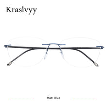 Load image into Gallery viewer, Krasivyy Rimless Glasses Frame Women Brand Design Screwless Optical Prescription Eyeglasses Vintage Eyewear Men Pure Titanium