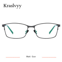 Load image into Gallery viewer, Krasivyy Square Glasses Frame Men 2023 Pure Titanium Male Optical Prescription Eyeglasses Frames Classic Full Frame Gafas Oculos