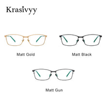 Load image into Gallery viewer, Krasivyy Square Glasses Frame Men 2023 Pure Titanium Male Optical Prescription Eyeglasses Frames Classic Full Frame Gafas Oculos