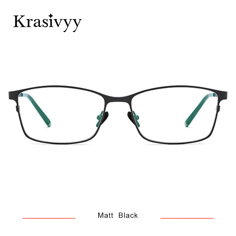 Krasivyy Square Glasses Frame Men 2023 Pure Titanium Male Optical Prescription Eyeglasses Frames Classic Full Frame Gafas Oculos