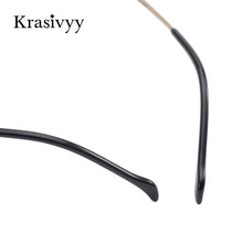 Load image into Gallery viewer, Krasivyy Square Rimless Glasses Frame Men Ultralight Myopia Prescription Eyeglasses Women 2023 Pure Titanium Optical Eyewear