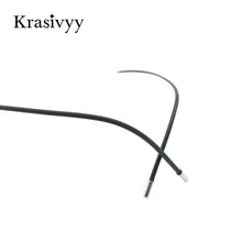 Load image into Gallery viewer, Krasivyy Square Rimless Glasses Frame Men Ultralight Myopia Prescription Eyeglasses Women Pure Titanium Optical Eyewear