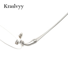 Load image into Gallery viewer, Krasivyy Vintage Round Rimless Glasses Frame Men Pure Titanium Optical Prescription Eyewear Women Frameless Eyeglasses Frame