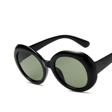 Load image into Gallery viewer, Kurt Cobai Style Oval UV400 Sunglasses Women Vintage Retro Round Frame White Mens Sun Glasses Red Hip Hop Clear Glasses