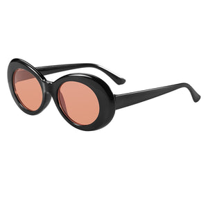 Kurt Cobain Classic oval sunglasses men and women retro  sunglasses white black goggles