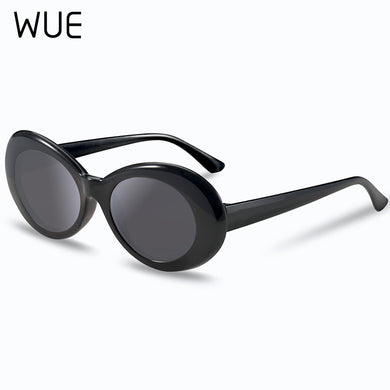 Kurt Cobain Classic oval sunglasses men and women retro  sunglasses white black goggles