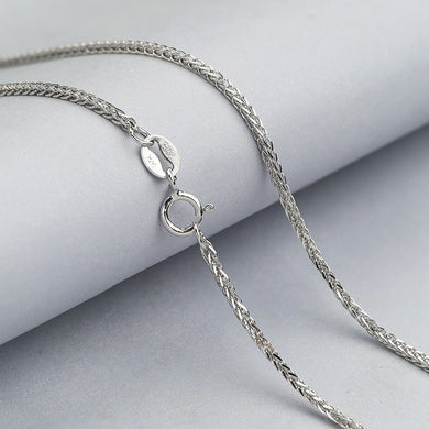 Nuova moda disponibile Reale 925 Sterling Silver Slim Chopin Collana a catena Donna Uomo Bambini 40/45 cm Gioielli da 18 pollici 