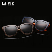 Carica l&#39;immagine nel visualizzatore di Gallery, LA VIE Magnet clip on Removable Polarized Sunglasses for Men Eye Glasses Frame Cat Eye for Women Gafas de sol LV1528