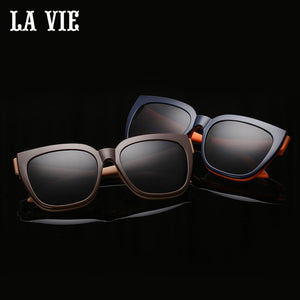 LA VIE Magnet clip on Removable Polarized Sunglasses for Men Eye Glasses Frame Cat Eye for Women Gafas de sol LV1528
