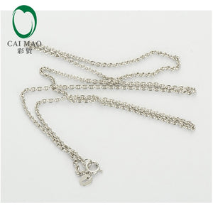 LADIES Solid 18k/750 White Gold Chain Necklace 18 ( ABOUT 45cm)