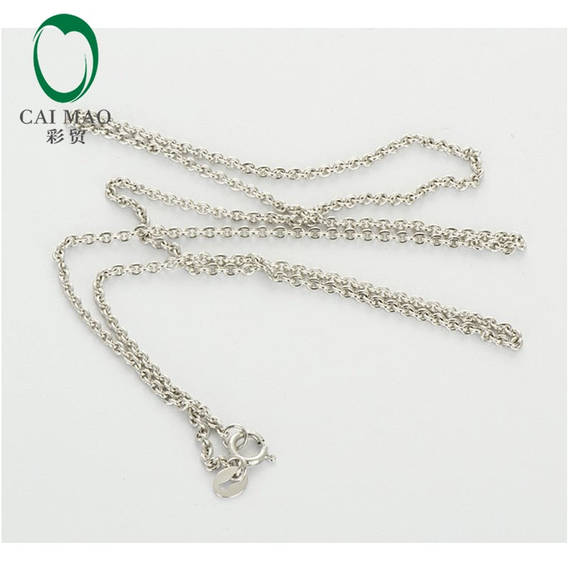 LADIES Solid 18k/750 White Gold Chain Necklace 18 ( ABOUT 45cm)