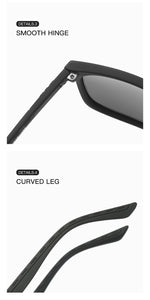 LAMOFUR 2023 Polarized Square Sunglasses For Men Fishing Riding Sunglasses Men's Street Selfie Trend Glasses 1909