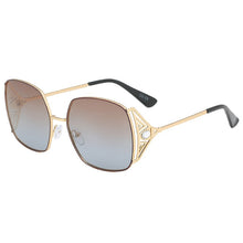 Load image into Gallery viewer, LAMOFUR 2023 borde de Metal mujeres gafas de sol de diseño 2023 anteojos de sol de moda para mujeres Vintage de aleación de diseñador clásico 50006