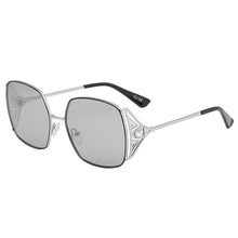 Load image into Gallery viewer, LAMOFUR 2023 borde de Metal mujeres gafas de sol de diseño 2023 anteojos de sol de moda para mujeres Vintage de aleación de diseñador clásico 50006