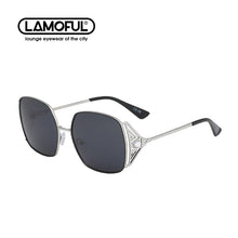 Load image into Gallery viewer, LAMOFUR 2023 borde de Metal mujeres gafas de sol de diseño 2023 anteojos de sol de moda para mujeres Vintage de aleación de diseñador clásico 50006