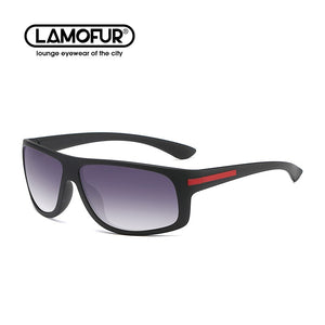 LAMOFUR Occhiali da sole polarizzati con montatura rettangolare per PC di design di marca per donna Occhiali da sole da pesca per guida all'aperto per uomo 2915
