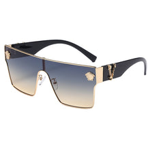 Load image into Gallery viewer, LAMOFUR  Gradient Square Sunglasses Men Women Flat Top One-Lens Sun Glasses Women Brand Designer 2023 UV400 10086