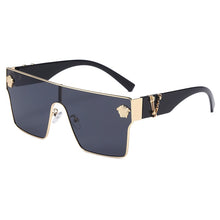 Load image into Gallery viewer, LAMOFUR  Gradient Square Sunglasses Men Women Flat Top One-Lens Sun Glasses Women Brand Designer 2023 UV400 10086
