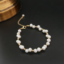 Carica l'immagine nel visualizzatore di Gallery, LAN CAI Baroque Natural pearl beads Bracelet For Women Adjustable Pearl Bracelets &amp; Bangle Office Style Fine Jewelry