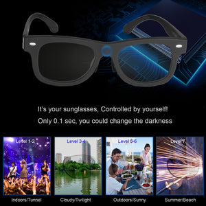LCD Dimming Sunglasses Original Designed Sunglasses LCD Polarized Lenses Electronic Adjustable Darkness Liquid Crystal Lens