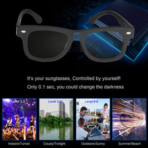 LCD Sunglasses Original Designed Sunglasses LCD Polarized Lenses Electronic Adjustable Darkness Liquid Crystal Lenses