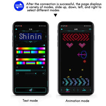 Carica l'immagine nel visualizzatore di Gallery, App per occhiali a emissione di luce LED Bluetooth Controllo della connessione del telefono Modello modificabile multilingue ad emissione di luce dinamica