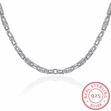 Men's 925 Sterling Silver Dragon Head Necklace Chain 18 Wholesale 925 Silver Fine Jewelry
