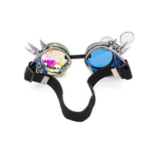 Carica l&#39;immagine nel visualizzatore di Gallery, LELINTA Kaleidoscope Glasses Two Colors Lenses Glasses Rave Festival Party Sunglasses Diffracted Lens Steampunk Goggles Eyewear