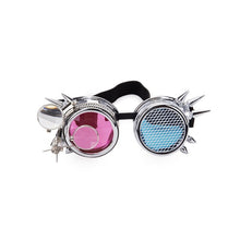 Carica l&#39;immagine nel visualizzatore di Gallery, LELINTA Kaleidoscope Glasses Two Colors Lenses Glasses Rave Festival Party Sunglasses Diffracted Lens Steampunk Goggles Eyewear