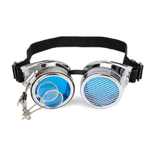Load image into Gallery viewer, LELINTA Red Blue Lenses Steampunk Goggles With Desgin Rave Festival Party EDM Glasses Cosplay  Vintage Glass Eyewear