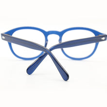 Load image into Gallery viewer, LEMTOSH glasses blue frame JOHNNY DEPP style glasses vintage glasses three size options glasses
