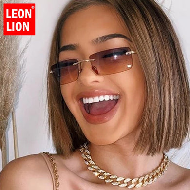 Rimless Sunglasses Women Small Frame Square Sun Glasses Women Luxury Brand Designer Sunglasses for Women Gafas De Sol