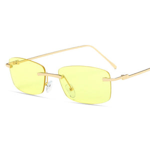 Rimless Sunglasses Women Small Frame Square Sun Glasses Women Luxury Brand Designer Sunglasses for Women Gafas De Sol