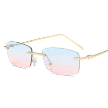 Load image into Gallery viewer, Rimless Sunglasses Women Small Frame Square Sun Glasses Women Luxury Brand Designer Sunglasses for Women Gafas De Sol