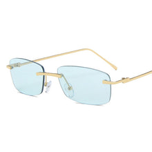 Load image into Gallery viewer, Rimless Sunglasses Women Small Frame Square Sun Glasses Women Luxury Brand Designer Sunglasses for Women Gafas De Sol