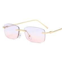 Load image into Gallery viewer, Rimless Sunglasses Women Small Frame Square Sun Glasses Women Luxury Brand Designer Sunglasses for Women Gafas De Sol