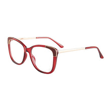 Load image into Gallery viewer, LIONLK  Full Frame Cat Eye Women&#39;s Glasses Anti-Blue Light Lenses  Brand No Diopter TR90 Transparent Pink Red