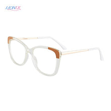 Load image into Gallery viewer, LIONLK  Full Frame Cat Eye Women&#39;s Glasses Anti-Blue Light Lenses  Brand No Diopter TR90 Transparent Pink Red