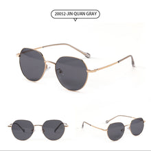 Load image into Gallery viewer, LIONLK  Trend Small Polygon Ocean Sunglasses  Retro Metal Full Frame Designer Glasses UV400 Black Yellow Blue 2023