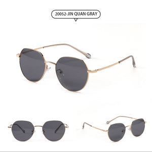 LIONLK  Trend Small Polygon Ocean Sunglasses  Retro Metal Full Frame Designer Glasses UV400 Black Yellow Blue 2023