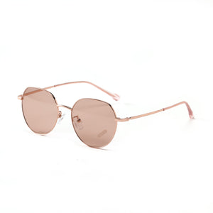 LIONLK  Trend Small Polygon Ocean Sunglasses  Retro Metal Full Frame Designer Glasses UV400 Black Yellow Blue 2023