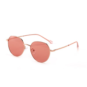 LIONLK  Trend Small Polygon Ocean Sunglasses  Retro Metal Full Frame Designer Glasses UV400 Black Yellow Blue 2023