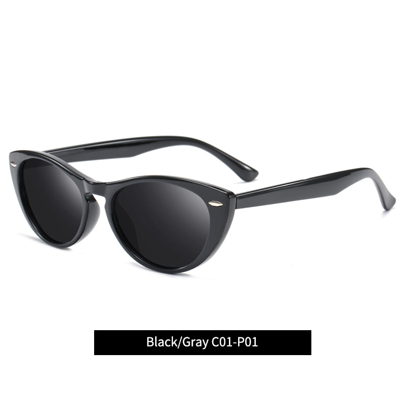 LIOUMO 2023 Cateye Sunglasses Polarized For Women Classic Ladies Small Frame Cat Eye Eyewear Gradient lunette de soleil femme