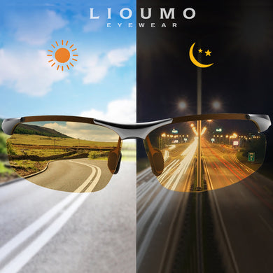 LIOUMO 2023 Day Night Photochromic Polarized Men Sunglasses for Drivers Women Safety Driving Goggles Sun Glasses zonnebril heren