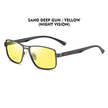 Load image into Gallery viewer, LIOUMO 2023 Sunglasses Men Polarized Square Metal Frame Male Sun Glasses Driving Fishing Night Vision zonnebril heren