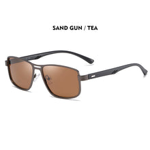 Load image into Gallery viewer, LIOUMO 2023 Sunglasses Men Polarized Square Metal Frame Male Sun Glasses Driving Fishing Night Vision zonnebril heren