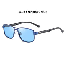 Load image into Gallery viewer, LIOUMO 2023 Sunglasses Men Polarized Square Metal Frame Male Sun Glasses Driving Fishing Night Vision zonnebril heren